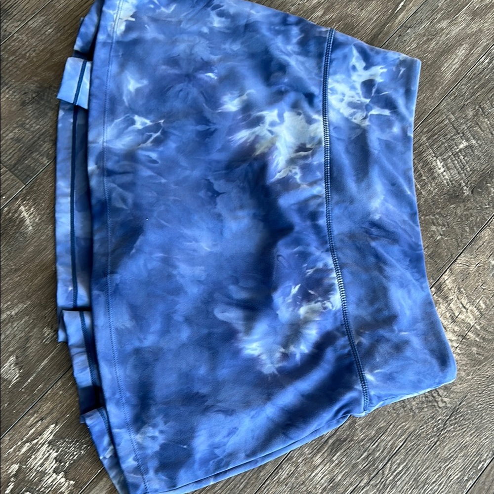 Soothfeel Vibrant Blue Tie-Dye Skort Size Medium
